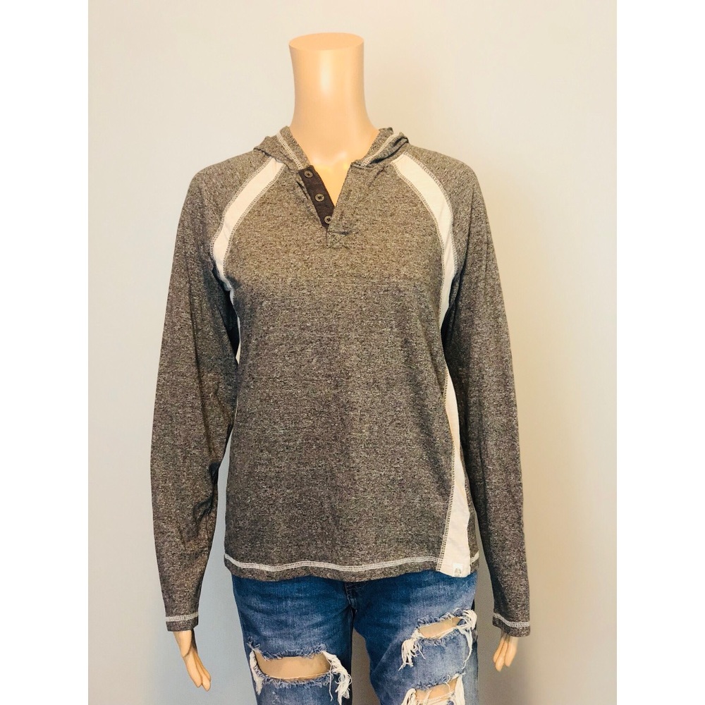 Paper denim & cloth grey cotton hoodie